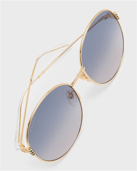 Gucci GG1281SK Round Metal Alloy Sunglasses 